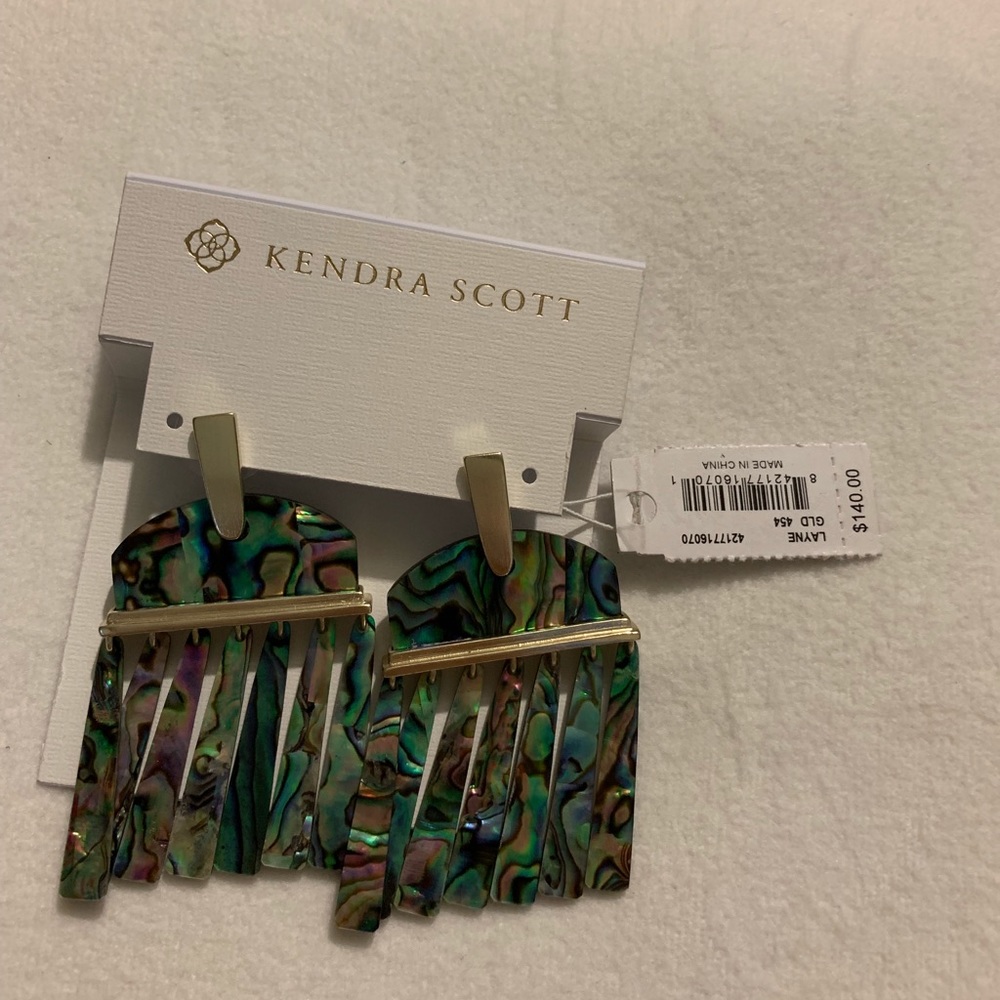 Nwt Layne Statement Earrings-Abalone Shell - image 4